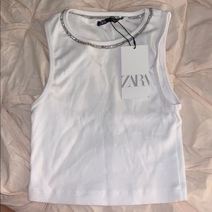 Zara crop top shirt
